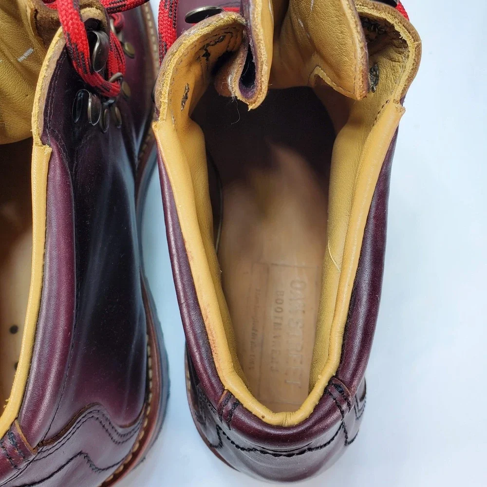 Oak‎ Street Bootmakers Summit Boot Red Chromexcel Size 10.5 FACTORY SECONDS